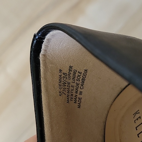 Kelly & Katie Genna Wide Width Pump Black Faux Leather Size 7.5 Wide - Picture 5 of 6